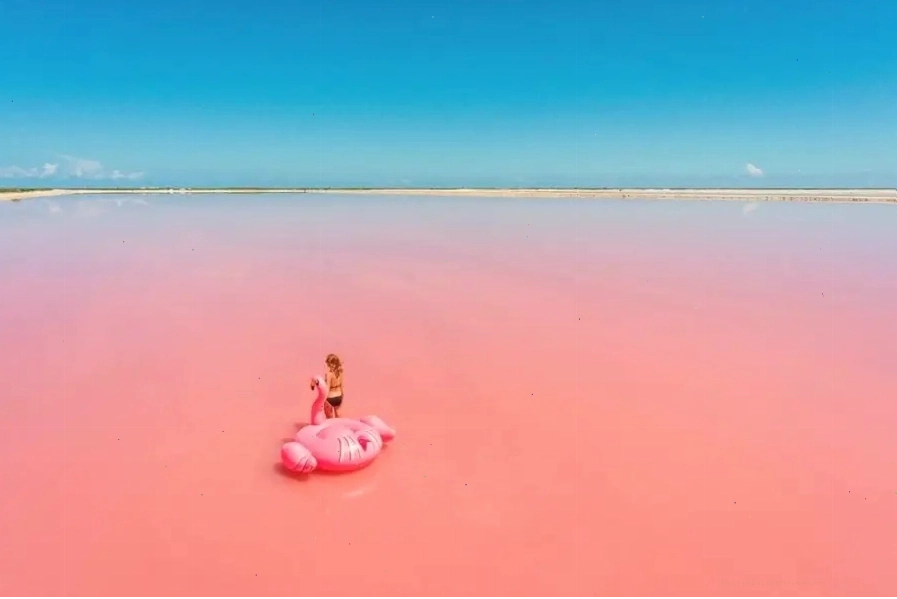 Las Coloradas với vẻ đẹp thơ mộng của hồ nước màu hồng