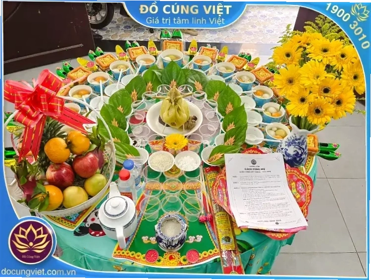 Mâm cúng đầy tháng gói cơ bản giao tận nơi
