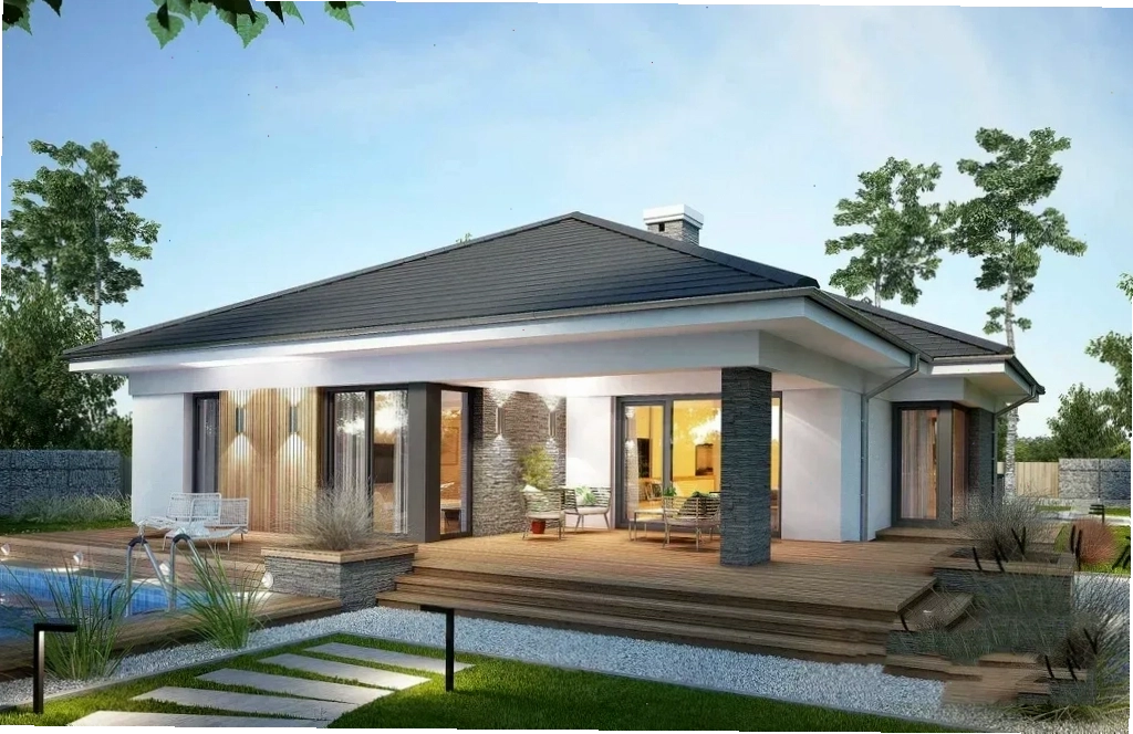 Mẫu nhà 1 tầng rộng rãi, thoáng đãng cho cả gia đình