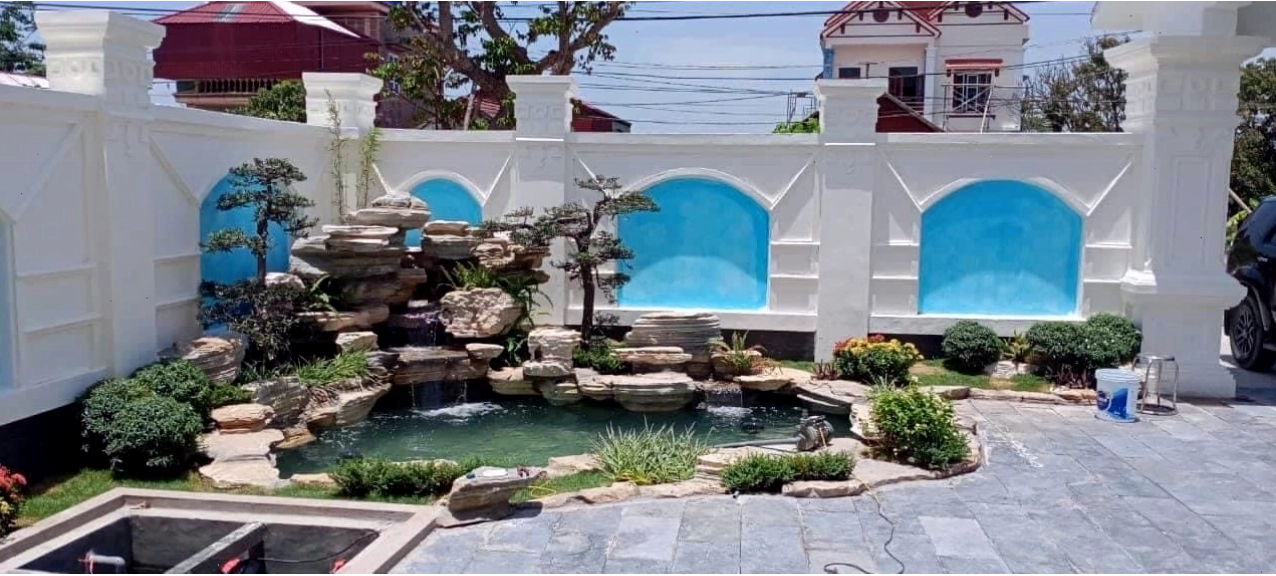 Mẫu tiểu cảnh góc sân đẹp cuốn hút