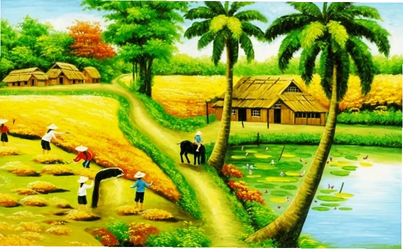 Mẫu tranh in về phong cảnh đẹp 1