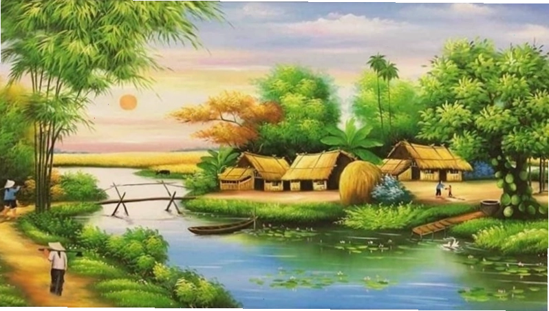 Mẫu tranh in về phong cảnh đẹp 2