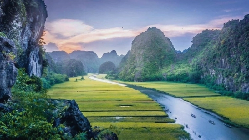 Mẫu tranh in về phong cảnh đẹp 3