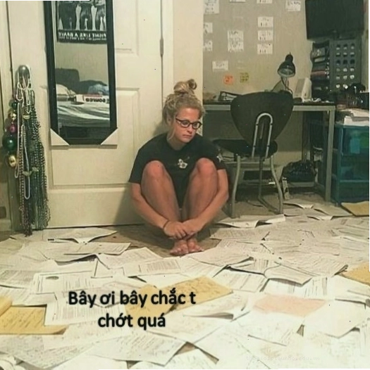 Meme buồn rầu với biểu cảm đáng thương