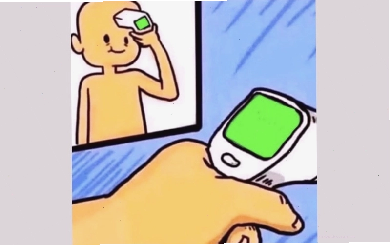 Meme Cheems đang thể hiện cảm xúc ngạc nhiên