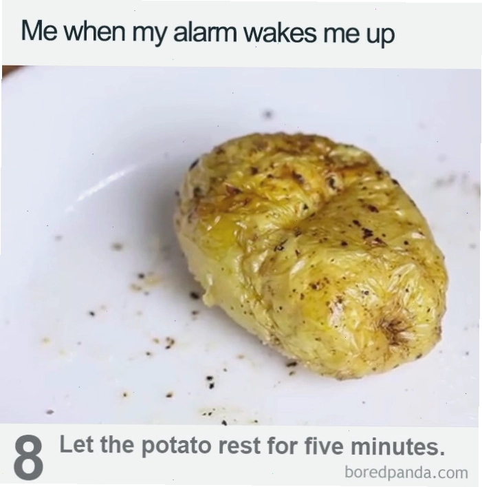 Meme củ khoai tây nướng đang ngủ