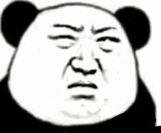 Meme gấu trúc bựa với vẻ mặt khinh bỉ