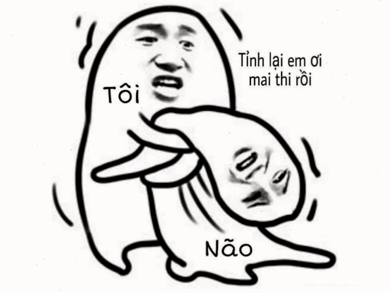 Meme hài hước trước kỳ thi