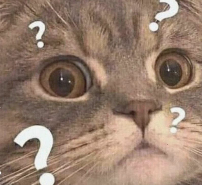 Meme hỏi chấm thể hiện sự bối rối trước tình huống