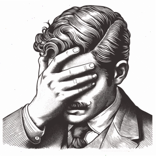 Meme Man với biểu cảm Facepalm