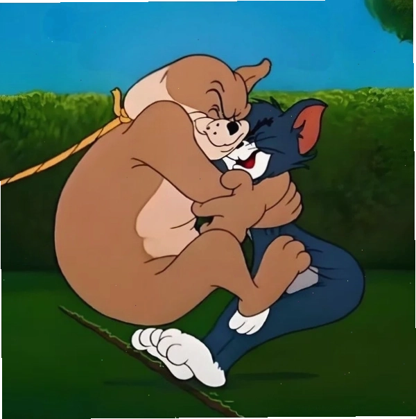 Meme mèo Tom ôm Jerry