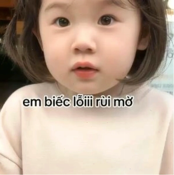 Meme xin chào phiên bản "cute"