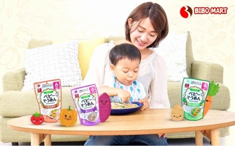 Mì ăn dặm Hakubaku Baby Somen sợi mảnh