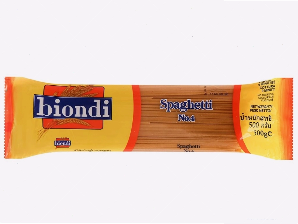 Mì Spaghetti Số 4 Biondi 500g