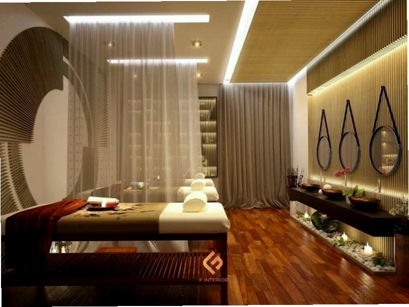Mô hình spa mini đẹp với phong cách tối giản, nội thất gỗ tự nhiên