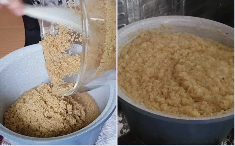 Nấu cháo hạt kê