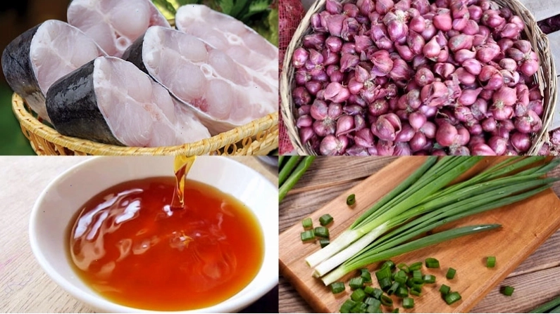 Nguyên liệu cần chuẩn bị cho món cá basa kho tộ