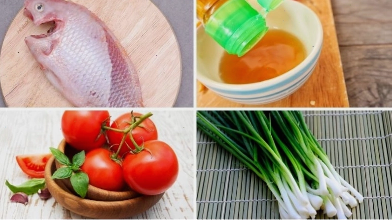Nguyên liệu tươi ngon cho món cá diêu hồng kho cà chua