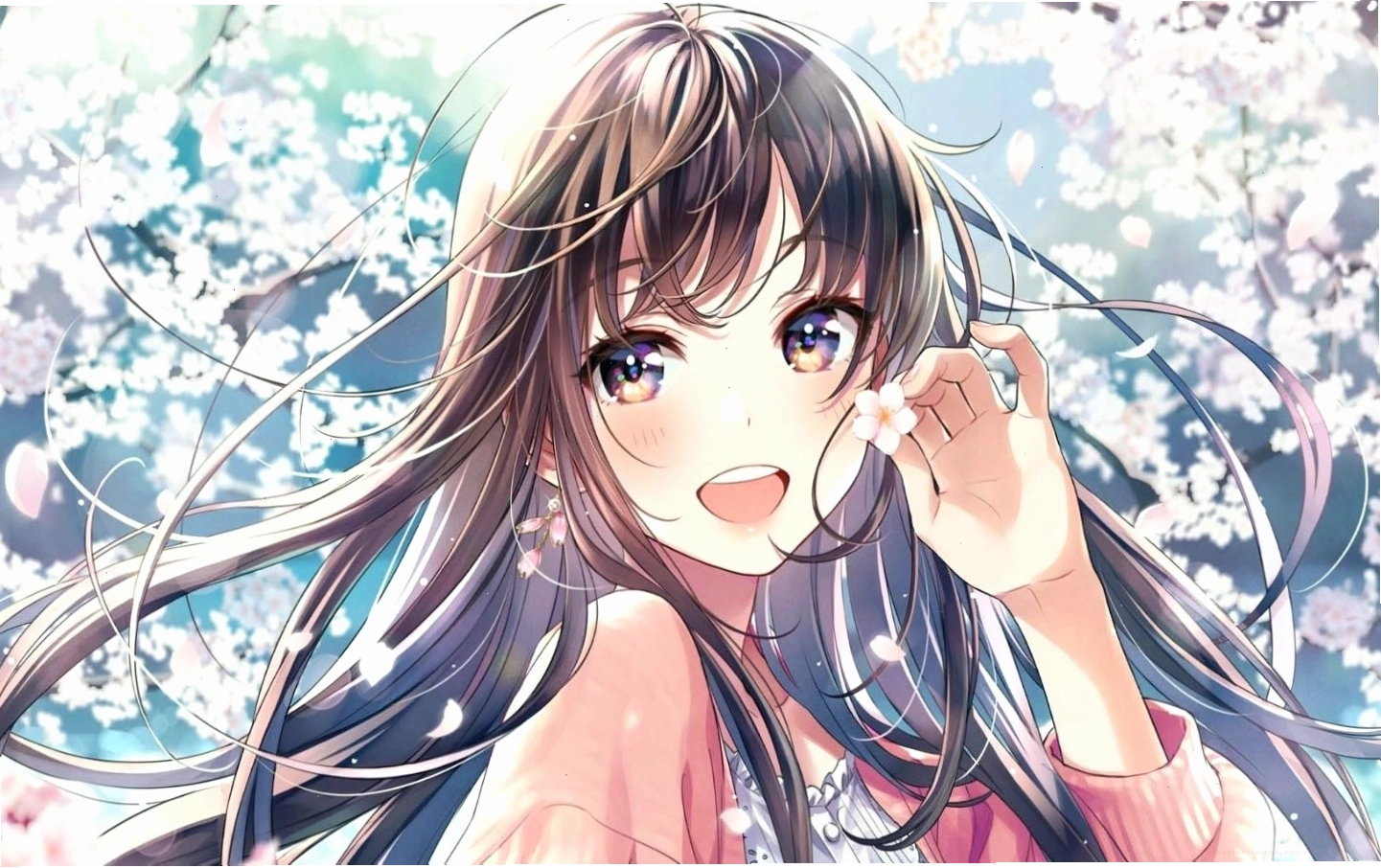 Nhân vật anime cute đáng yêu với đôi mắt to tròn