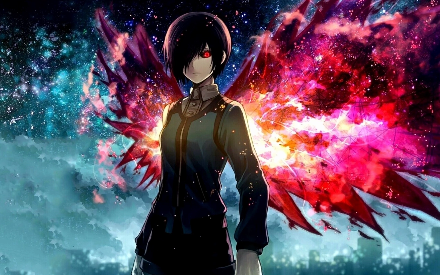 Nhân vật anime quyền lực với ánh mắt sắc bén