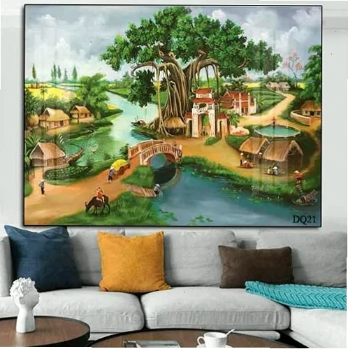 Phong cảnh núi non hùng vĩ với mây mù bao phủ