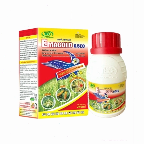 Sản phẩm thuốc trừ sâu sinh học Emagold 6.5EC