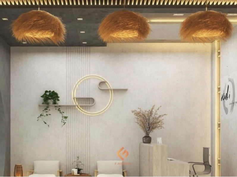 Spa mini nhỏ xinh với gam màu hồng pastel và các chi tiết trang trí tinh tế