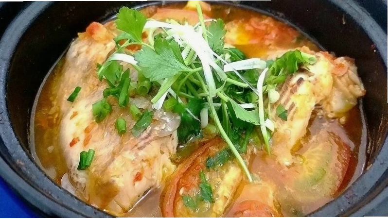Thành phẩm cá diêu hồng kho cà chua hấp dẫn