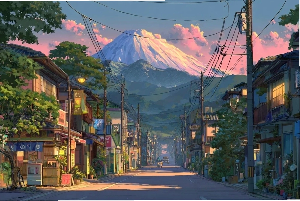Thư viện anime cổ kính và yên tĩnh
