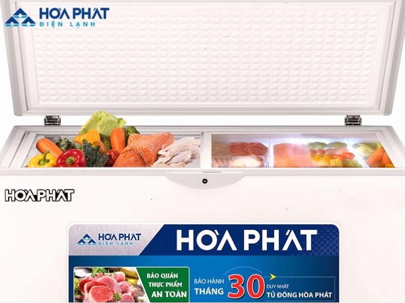 Thực phẩm xếp quá dày trong tủ đông