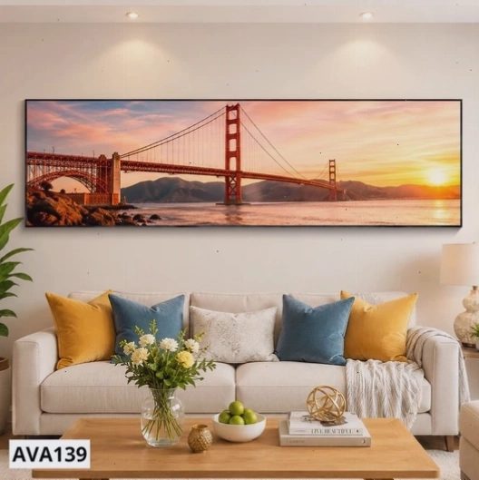 Tranh canvas Cầu Cổng Vàng AVA139
