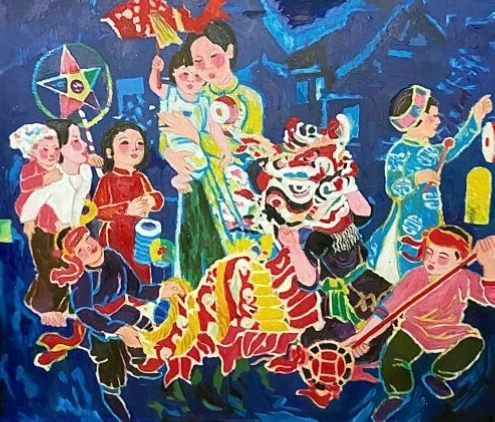 Tranh Dư Âm Tuổi Thơ