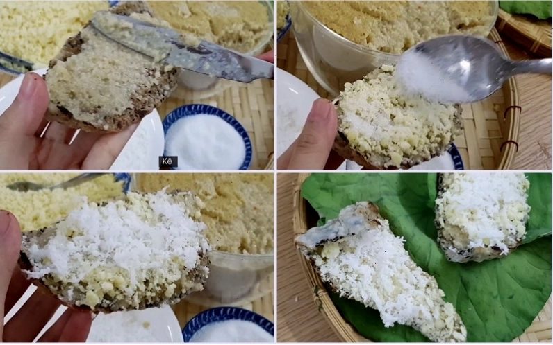 Trình bày bánh đa kê