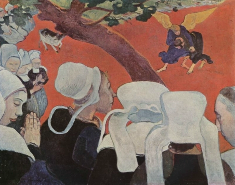 Vision After the Sermon với khung cảnh thiên nhiên đặc trưng