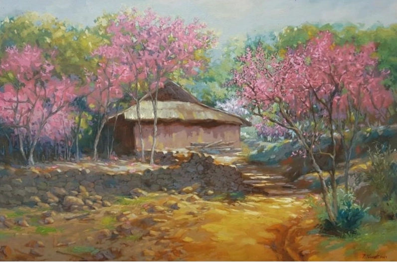 Ý nghĩa phong thủy của Tranh phong cảnh mùa xuân trong trang trí nhà cửa