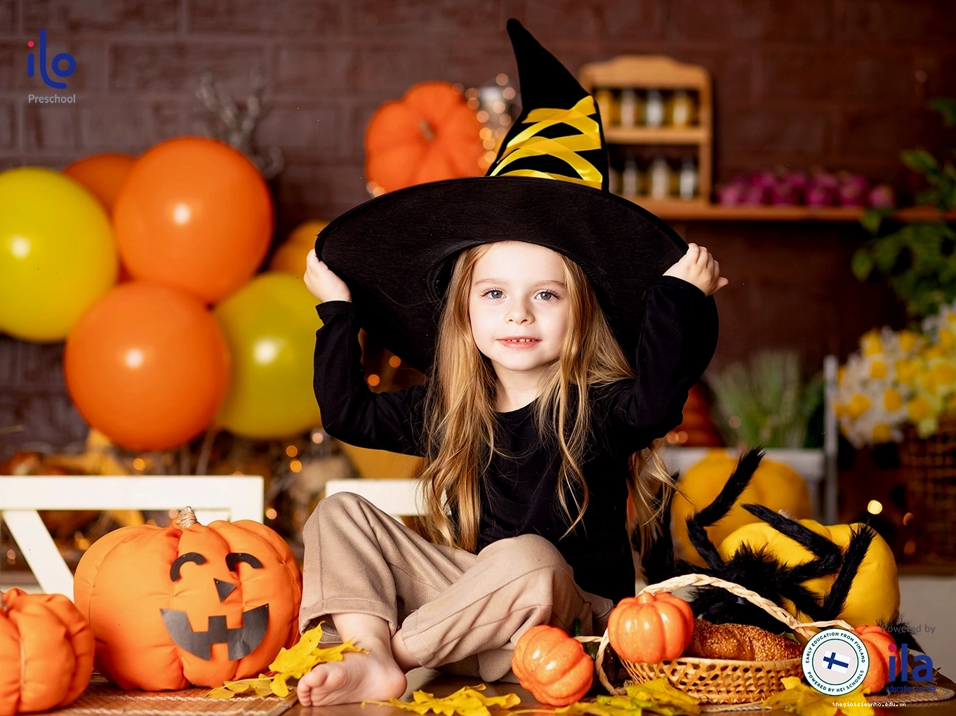 Ý tưởng trang trí Halloween cho trường mầm non