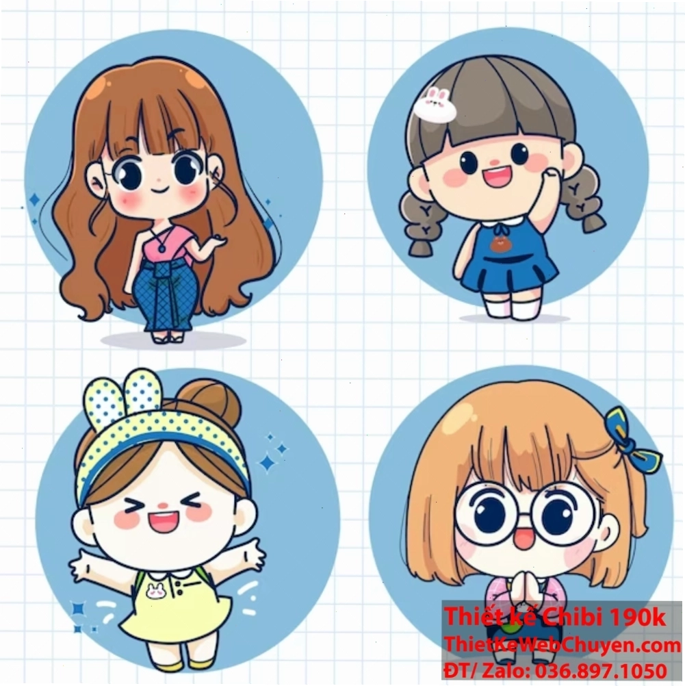 Kết hợp hình ảnh và văn bản trong nghệ thuật Chibi