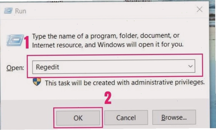 Thao tác mở Registry Editor để tùy chỉnh hệ thống windows 10