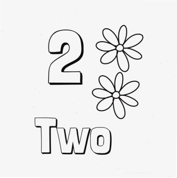  Bé tô màu số 5 tiếng Anh