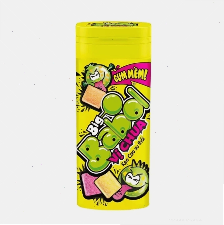 Chi tiết thành phần kẹo Big Babol tô màu