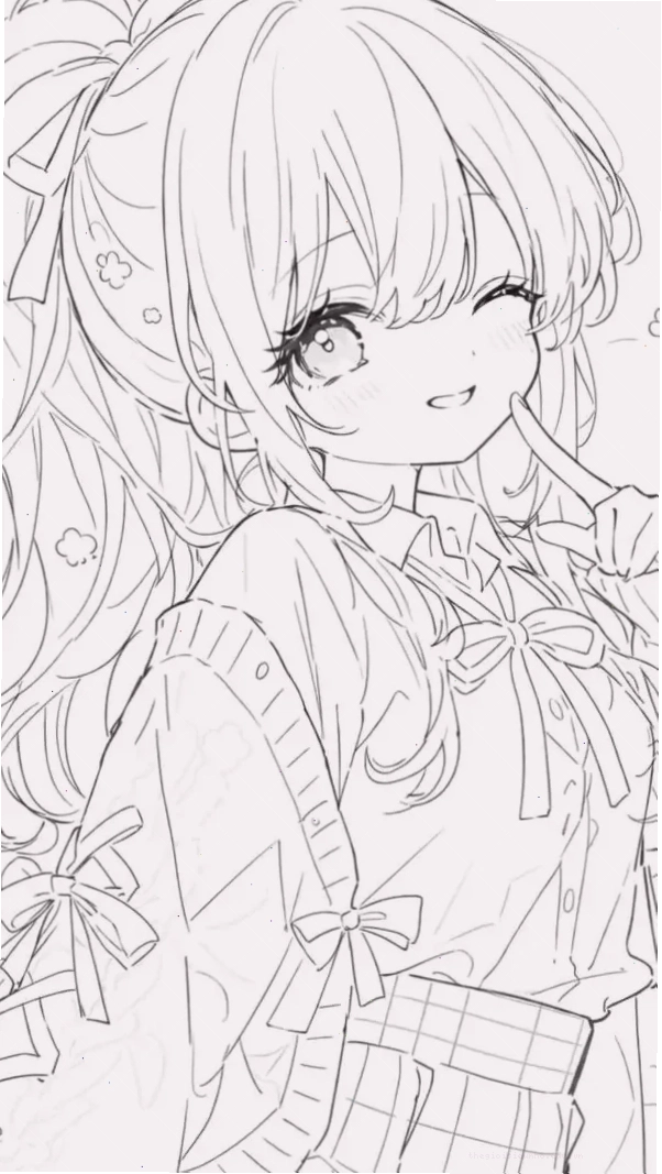 Công chúa anime ngầu với mái tóc trắng và trang phục tối màu
