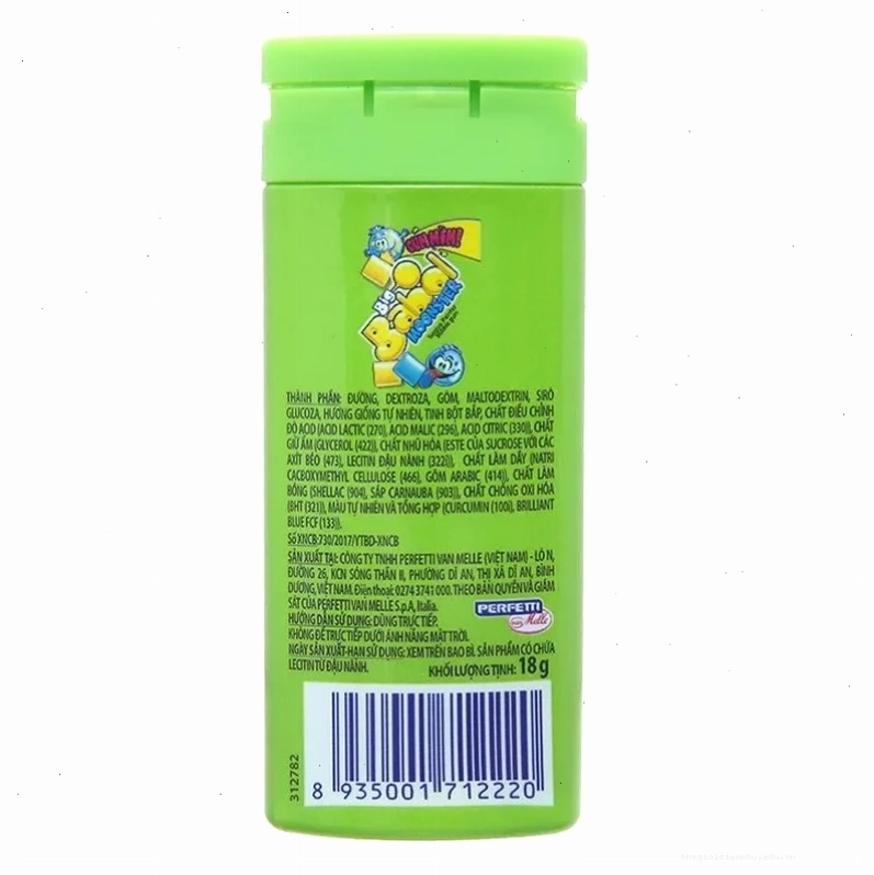 Nơi bảo quản kẹo Big Babol