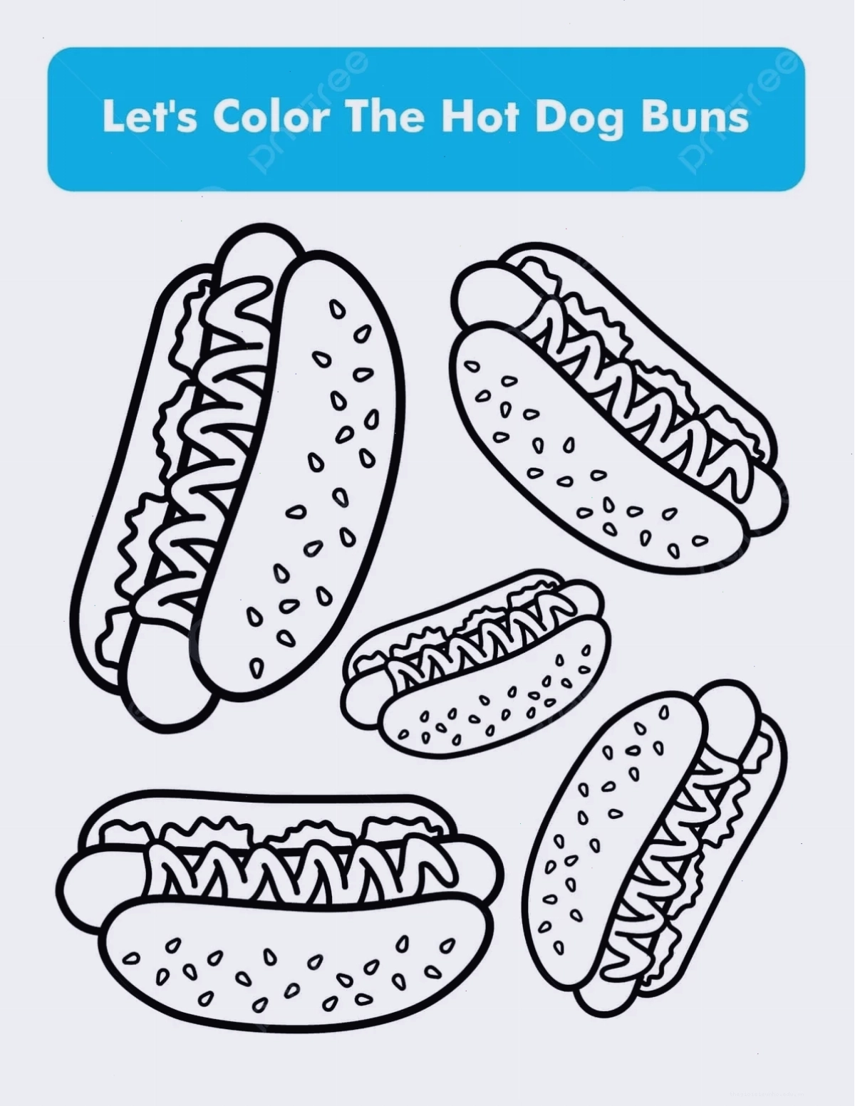 Tô màu xúc xích hoạt hình