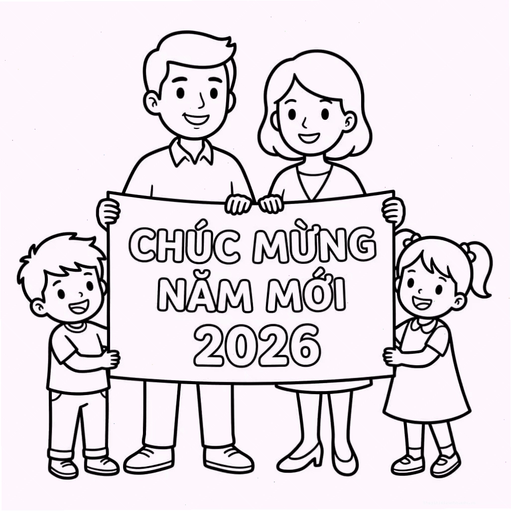 Tranh tô màu bánh chưng ngày tết đơn giản cho bé