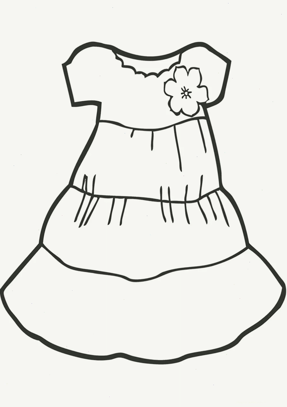 Tranh tô màu búp bê giấy thay đồ chibi dễ thương
