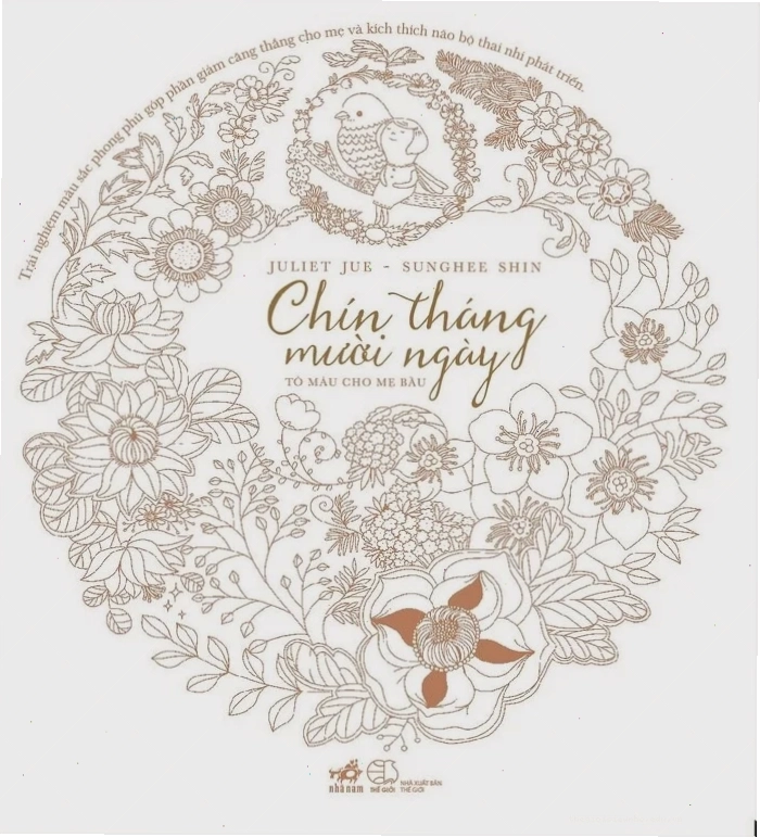 Tranh tô màu đã hoàn thiện được đóng khung đẹp mắt