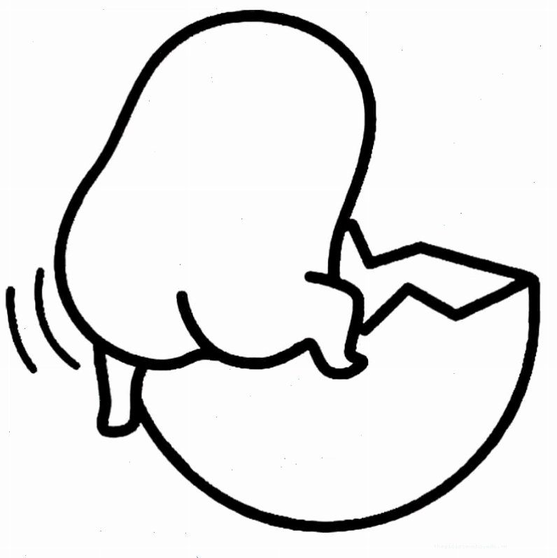 tranh tô màu gudetama ngủ trên tô cơm
