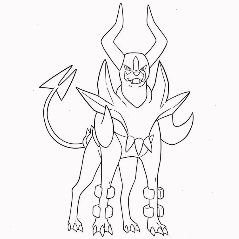 Tranh tô màu Pokemon tiến hóa Mega Kyogre