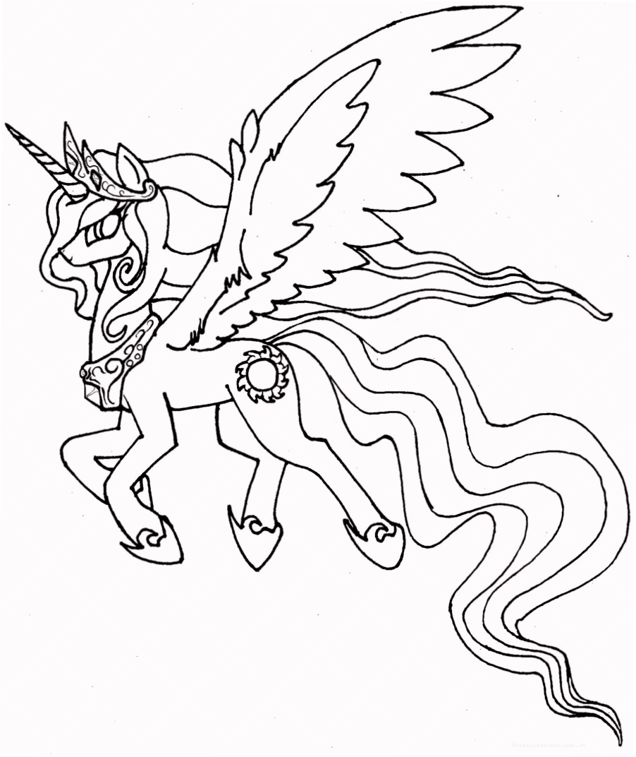 Tranh tô màu pony với nhiều màu sắc rực rỡ