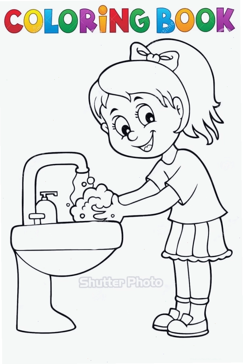 Tranh tô màu vườn cây xanh mát